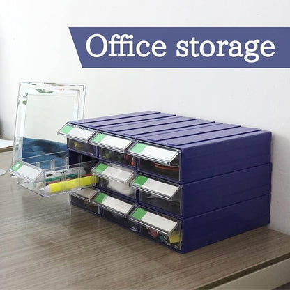 9pcs Sewing Craft Storage Box Hardware Craft Drawer Storage Cabinet Plastic - Image 6