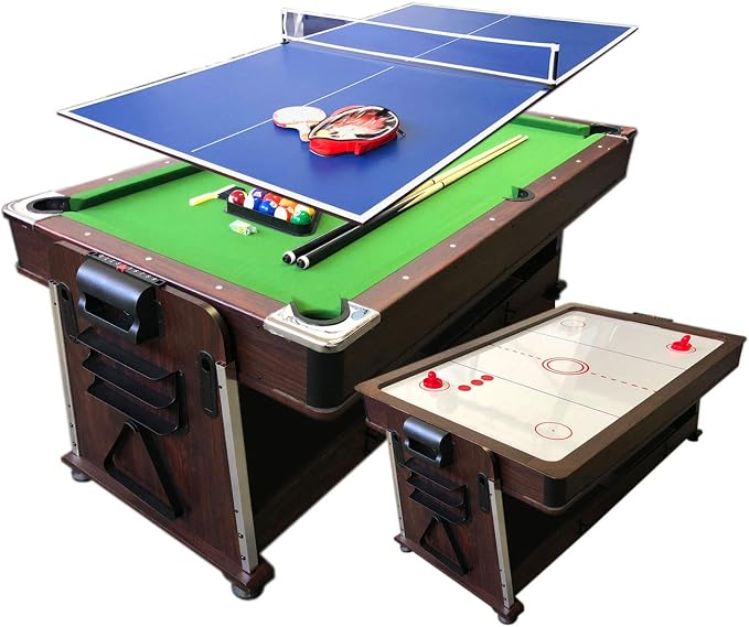 7ft Pool Table air Hockey 3 in 1 Pool Table by Unknown