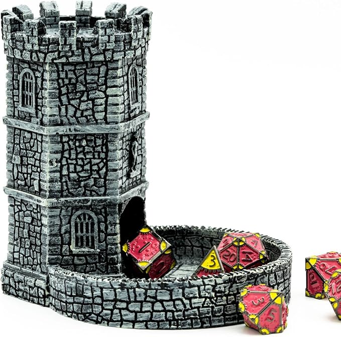 Dice Tower D&D Castle Dice Rolling Tower by KSNDie