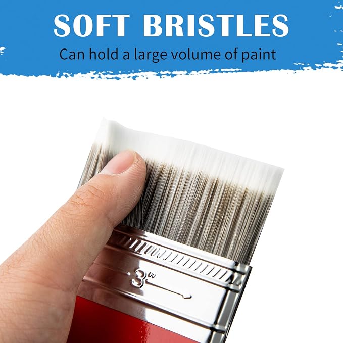 Falling in Art Flat Paddle Paint Brush Set - Image 4