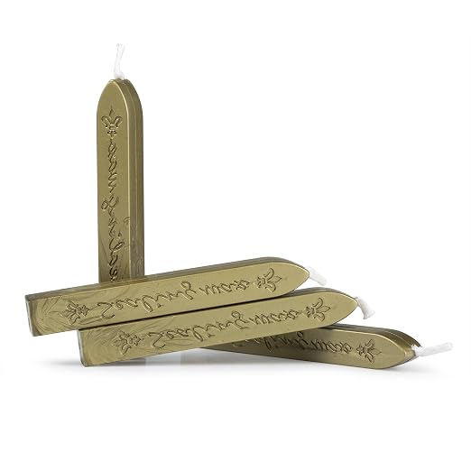 Mceal Sealing Wax Stick with Wick Flower De Luce of France Retro 10 Pieces Pack - Image 2