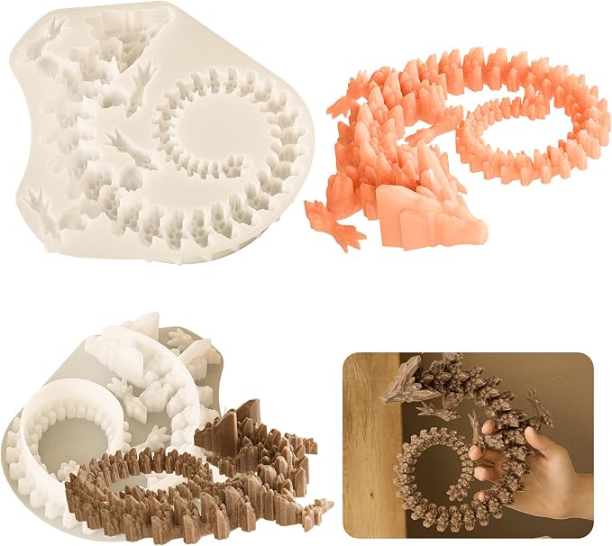 Diamond Dragon 3D Animal Dinosaur Mold - Image 4