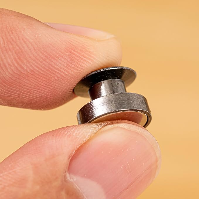 16 Pcs Magnetic Pin Backs - 10mm Locking Converters - Image 4