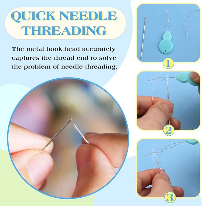 Fteven Needle Threaders, Embroidery Needle Threader - Image 6