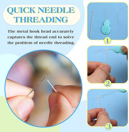 Fteven Needle Threaders, Embroidery Needle Threader - Image 6