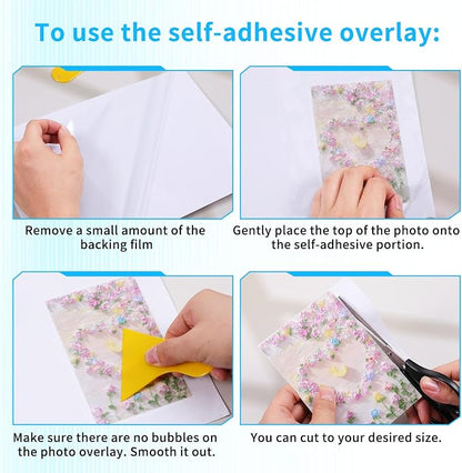 100 Pack Matte Self Adhesive Laminating Sheets, Matte Finish Self Sealing - Image 3