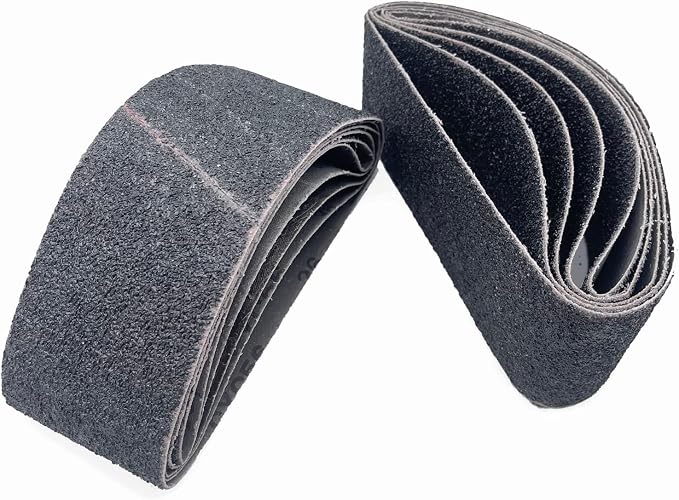 3 X 21 Inch Sanding Belts, 36 Grit Extra Coarse Silicon Carbide Abrasive by Donanim