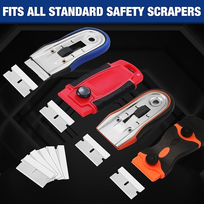 WORKPRO 50-Pack Single Razor Edge Blades, Industrial Scraper Razor Blades - Image 5