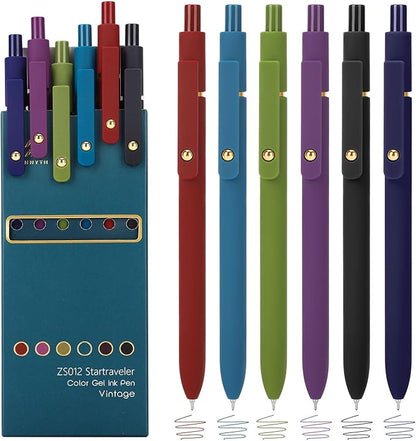 Ddaowanx Colorful Gel Pens, 0.5mm Fine Point Retractable, Cute Pens by Ddaowanx