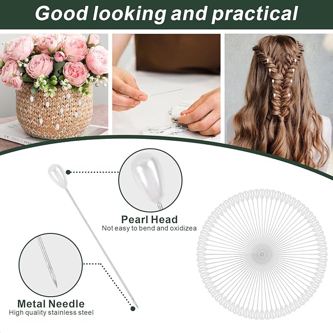 DSUWAZU Floral Tape and Wire Arrangement Tools Kit, Boutonniere Pin - Image 5