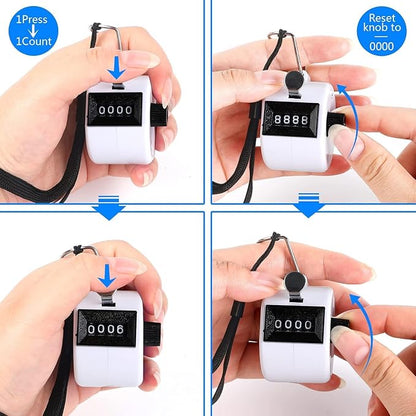 FEBSNOW Handheld Tally Counter Clicker 4 Digital Number Click Counter - Image 4