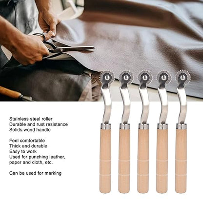 Oumefar 5Pcs Tracing Wheel Paper Perforator Tracing Wheel Serrated Tracing - Image 3