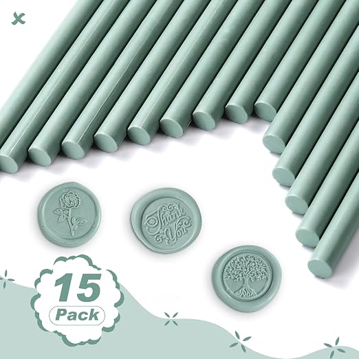 Nuanchu 15 Pcs Glue Gun Sealing Wax Sticks Retro Vintage Wax Sticks - Image 6