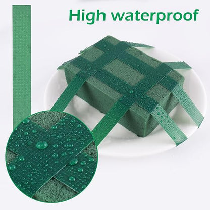 GLAMFIELDS Floral Tape Green, Flower Wrap Adhesive Waterproof Tape - Image 4