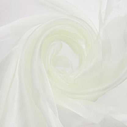MECCANIXITY Iridescent Sheer Organza Fabric, 10 Yards x 59 Inches Solid by MECCANIXITY