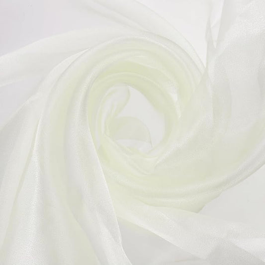 MECCANIXITY Iridescent Sheer Organza Fabric, 2 Yards x 59 Inches Solid by MECCANIXITY