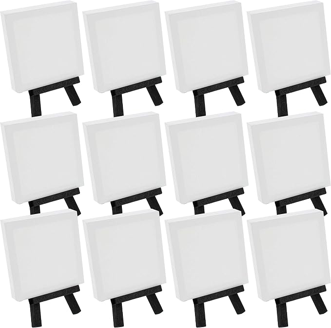 U.S. Art Supply 3" x 3" Stretched Canvas by USArtSupply