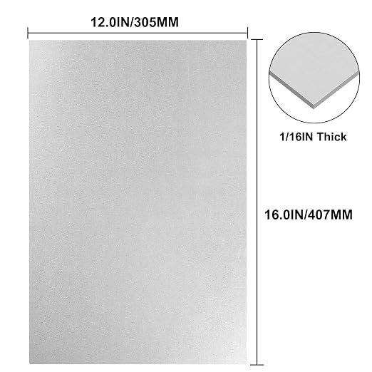 Galvanized Metal Sheet 12" x 16" x 1/16Inch Galvanized Steel Sheet Plates - Image 3