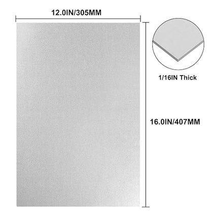 Galvanized Metal Sheet 12" x 16" x 1/16Inch Galvanized Steel Sheet Plates - Image 3