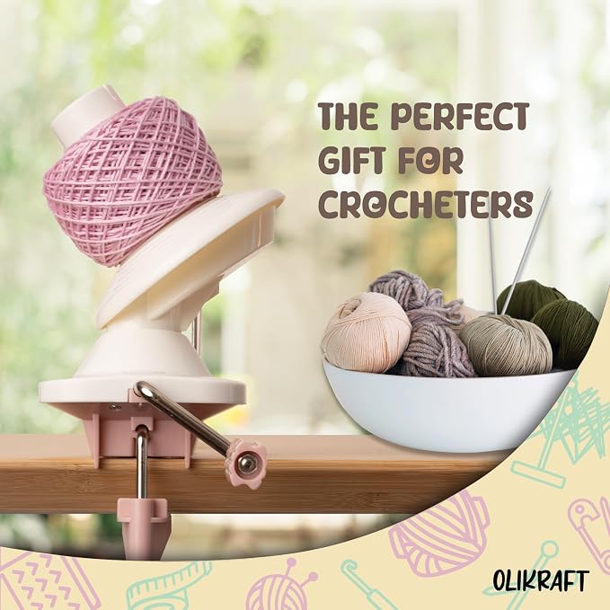 Olikraft Manual Yarn Winder | Yarn Ball Winder, Baller Crochet Spinner - Image 7