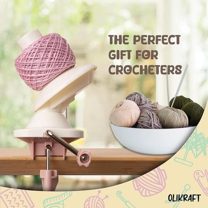 Olikraft Manual Yarn Winder | Yarn Ball Winder, Baller Crochet Spinner - Image 7