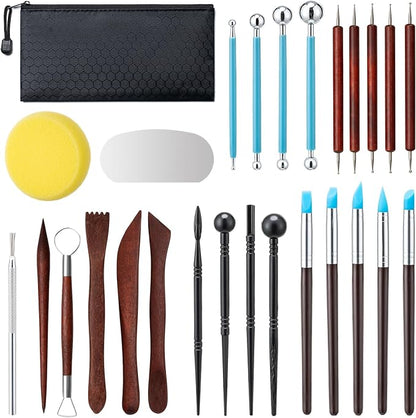 Amrules Clay Tools Kit, Practical Polymer Clay Sculpting Tools Kit, Air Dry by Amrules