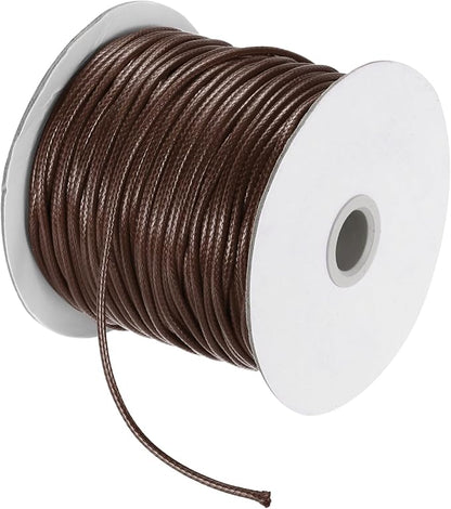 MECCANIXITY Waxed Cord 2.5mm Waxed Polyester Cord 87 Yard Wax String by MECCANIXITY