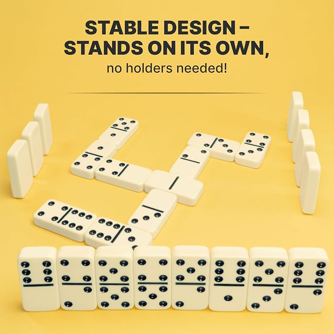 Mega Large 3" Dominoes Set for Adults and Kids – Dominoes Double 6 Classic - Image 8