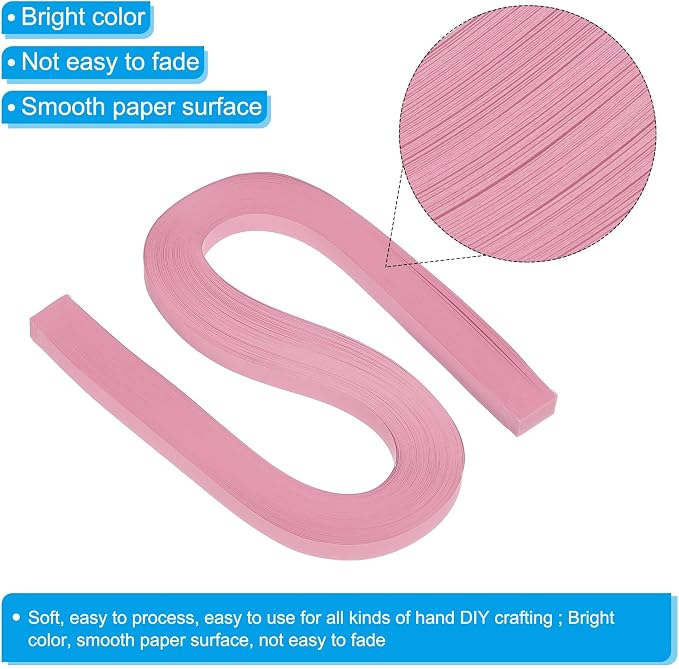 PATIKIL 360pcs Quilling Paper Strips Paper Flowers Quilling Kits 3/8" Origami - Image 3