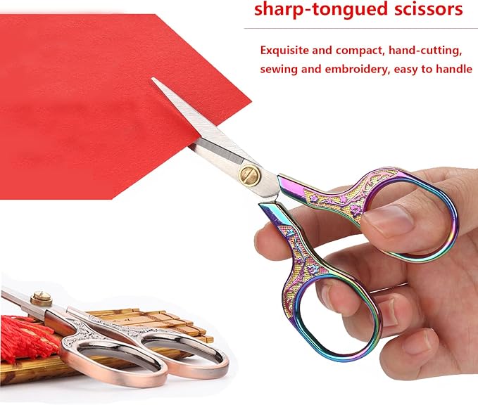 Small Sewing Scissors Sharp Embroidery Crochet Scissors, 2 Piece crochet - Image 4