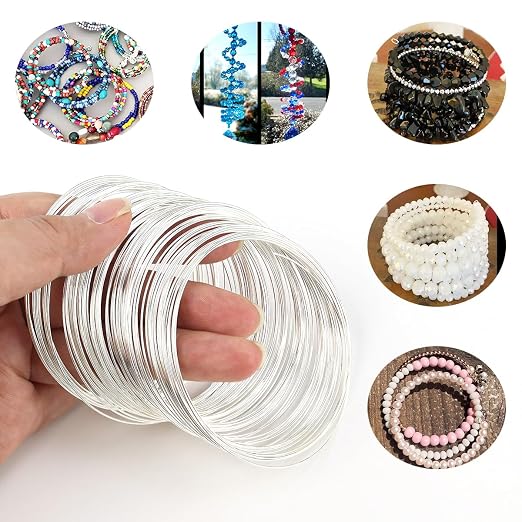 200 Loops Memory Steel Wire for Jewelry Making Supplies, 0.6mm Bangle Bracelet - Image 4
