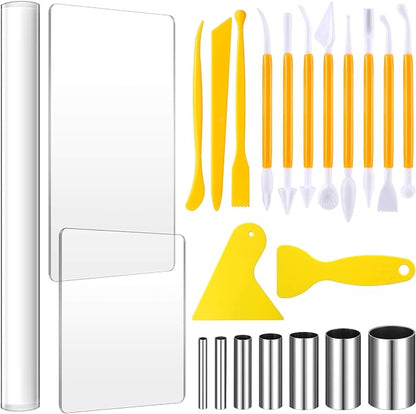 Honoson 24 Pcs Clay Sculpting Tools Kits Polymer Clay Tools DIY Set by Honoson