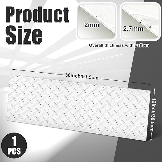 1pcs Diamond Plate Sheet Metal Heavy Duty Tread Aluminum Sheet Diamond Tread - Image 2