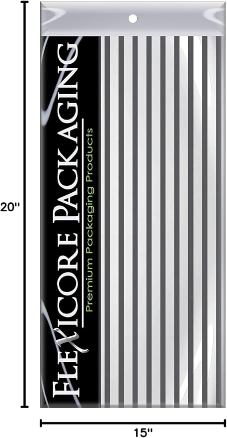 Flexicore Packaging Gray Pin Stripe Print Gift Wrap Tissue Paper Size: 15 Inch - Image 9