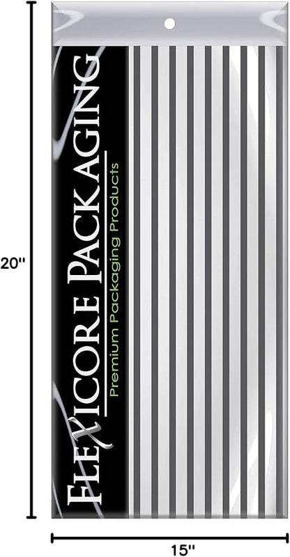 Flexicore Packaging Gray Pin Stripe Print Gift Wrap Tissue Paper Size: 15 Inch - Image 9