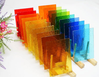 Lanyani 26 Sheets Transparent Stained Glass Sheets Packs - Image 4