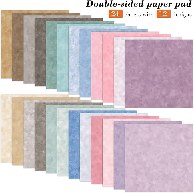 6 Inch Macaron Color Scrapbooking Paper Pad - Image 2