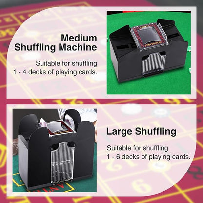ITOME Automatic Card Shuffler, 2/4/6 Decks Electric Heavy Duty Card Shuffler - Image 7