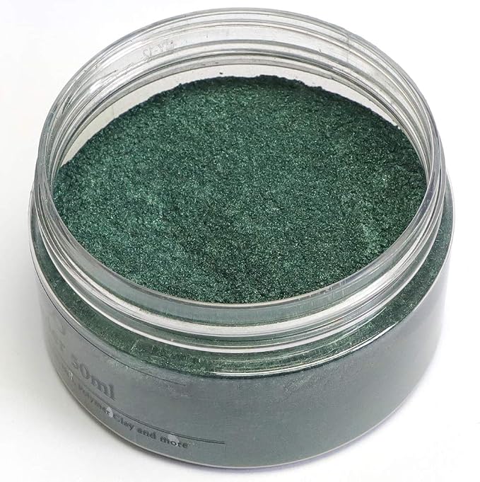 Green Mica Powder for Epoxy Resin 1.7 oz /50g Powdered Pigment for Soap by SEISSO