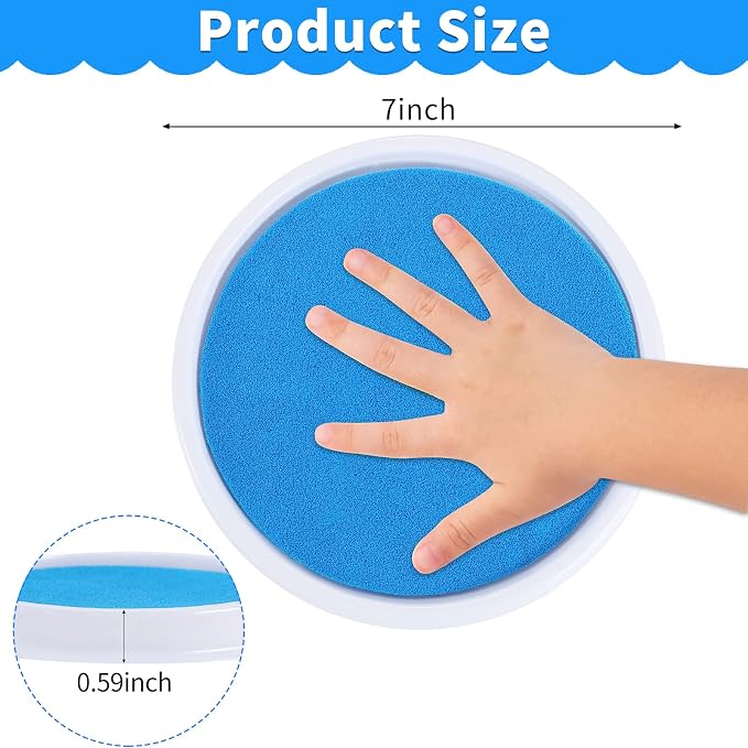 MoloTAR 8 Colors Rainbow Washable Large Ink Pads - Image 2
