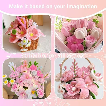 400 Pcs Pipe Cleaners Craft Kit and Craft Supplies Set, 4 Colors Chenille Stems - Image 5
