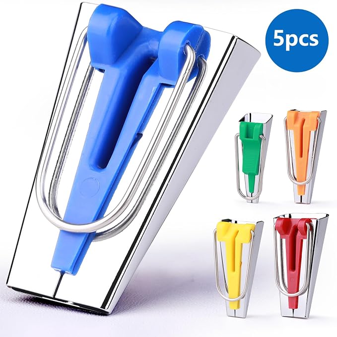 Jeimier 5 Sizes Bias Tape Makers, Upgraded Bias Binding Tape Making Tool - Image 2