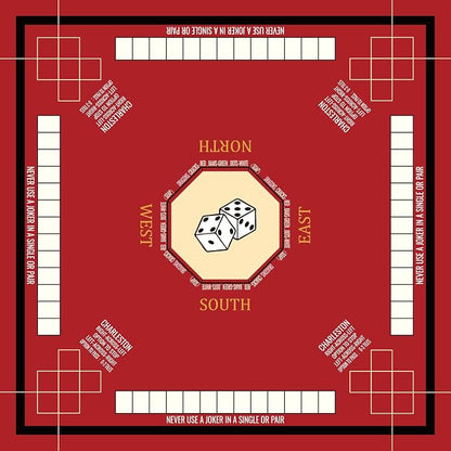Mahjong Mat for Table 31.5''x31.5'', Mahjong Cloth Cover - Image 7