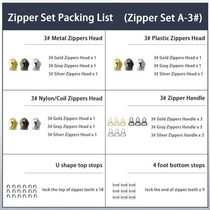 VICHERIA Zipper Repair Kit, Universal Zippers - Image 7