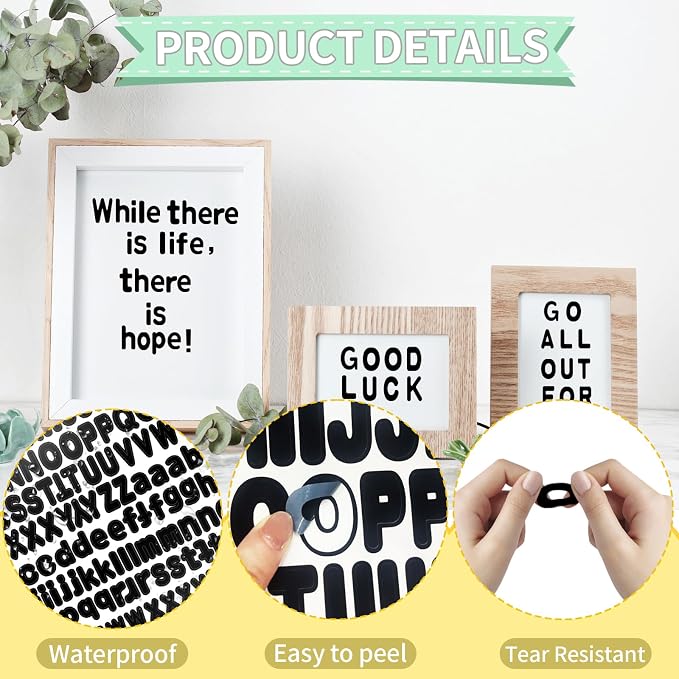 Alphabet Stickers, Self Adhesive Vinyl Mailbox Numbers, Self Adhesive Letters - Image 3