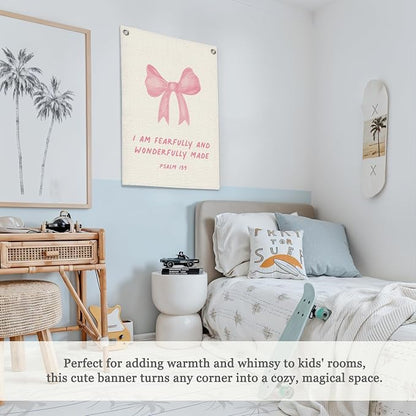 Bible Verses Wall Decor, Christian Wall Art I Am Fearfully And Wonderfully Made - Image 4