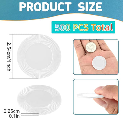 Coopay 500 Pieces Plastic Poker Chips, 1 Inch Bingo Chips Bulk Learning - Image 2