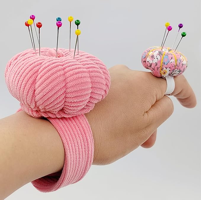 Elastic Wrist Pin Cushion Ring Pincushions Needlework DIY Handcraft Needles - Image 3