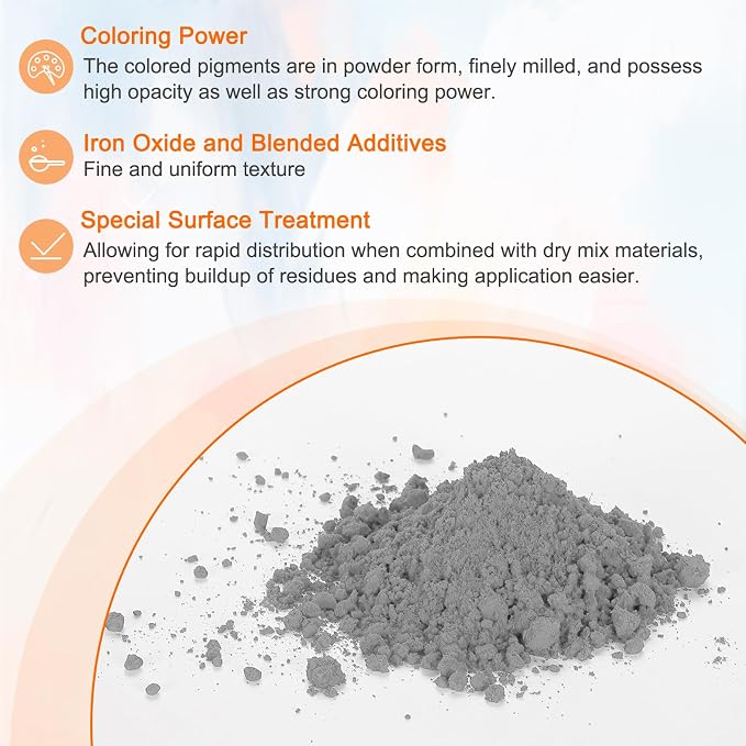 HARFINGTON Iron Oxide Powder Concrete Pigment 700 Mesh 3.5oz Iron Oxide Grout - Image 3