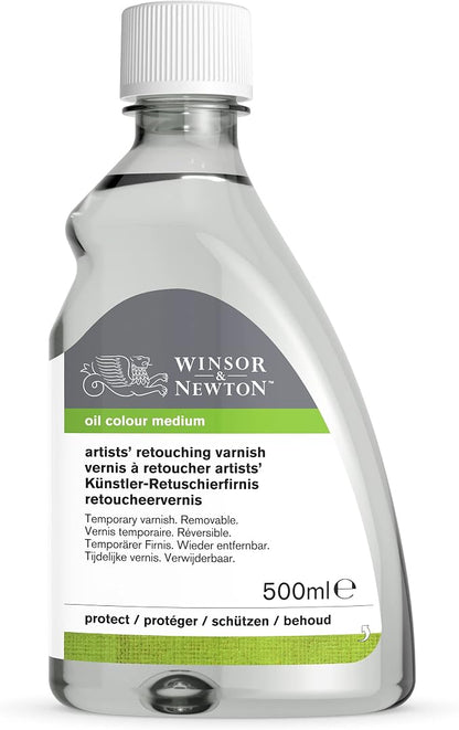 Winsor & Newton Professional Artists' Retouching Varnish, 500ml Bottle - Image 8